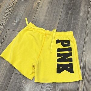 PINK Victoria's Secret Yellow Shorts